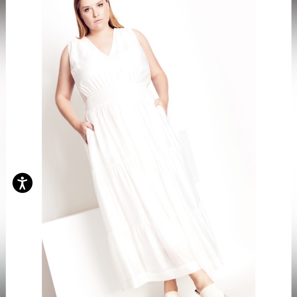 Refinery Ivory Sweet Tiered Sleeveless Maxi Dress 14